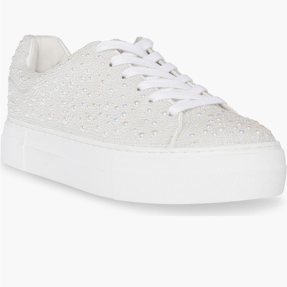 Betsey Johnson Sidny Crystal Pave Platform Sneaker